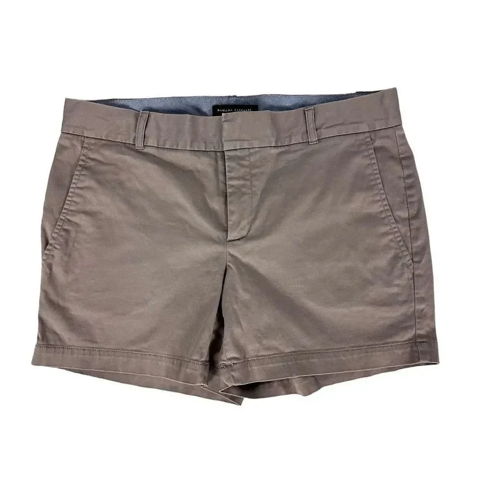 Banana Republic Women's Gray Chino Shorts size 8